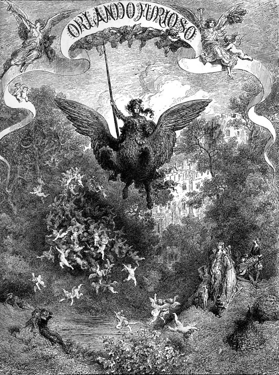 Orlando Furioso von Ludovico Ariosto, Umschlag von Gustave Dore