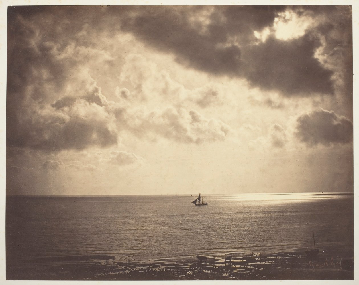 Brigg auf dem Wasser von Gustave Le Gray