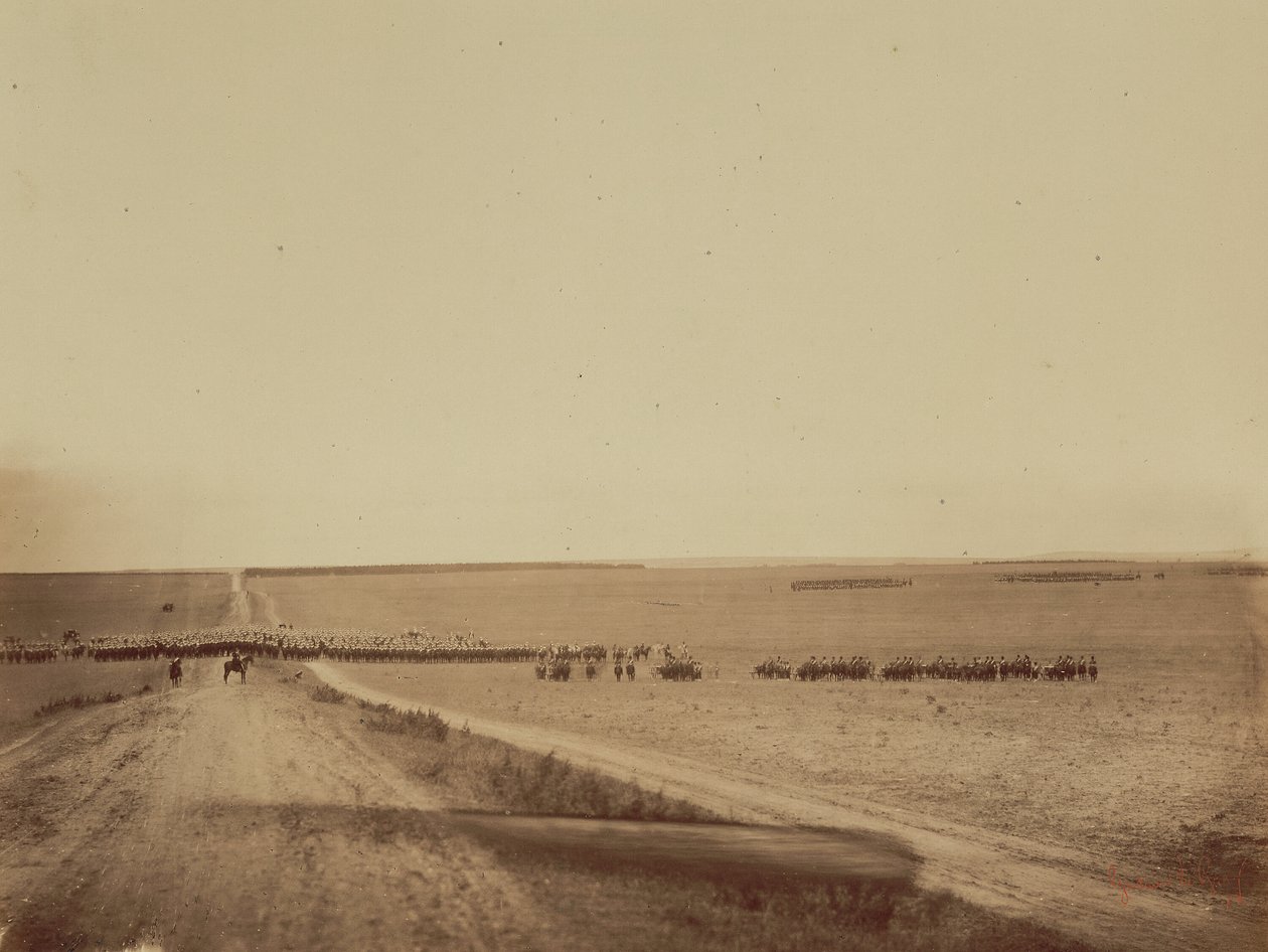 Manöver, Camp de Châlons von Gustave Le Gray