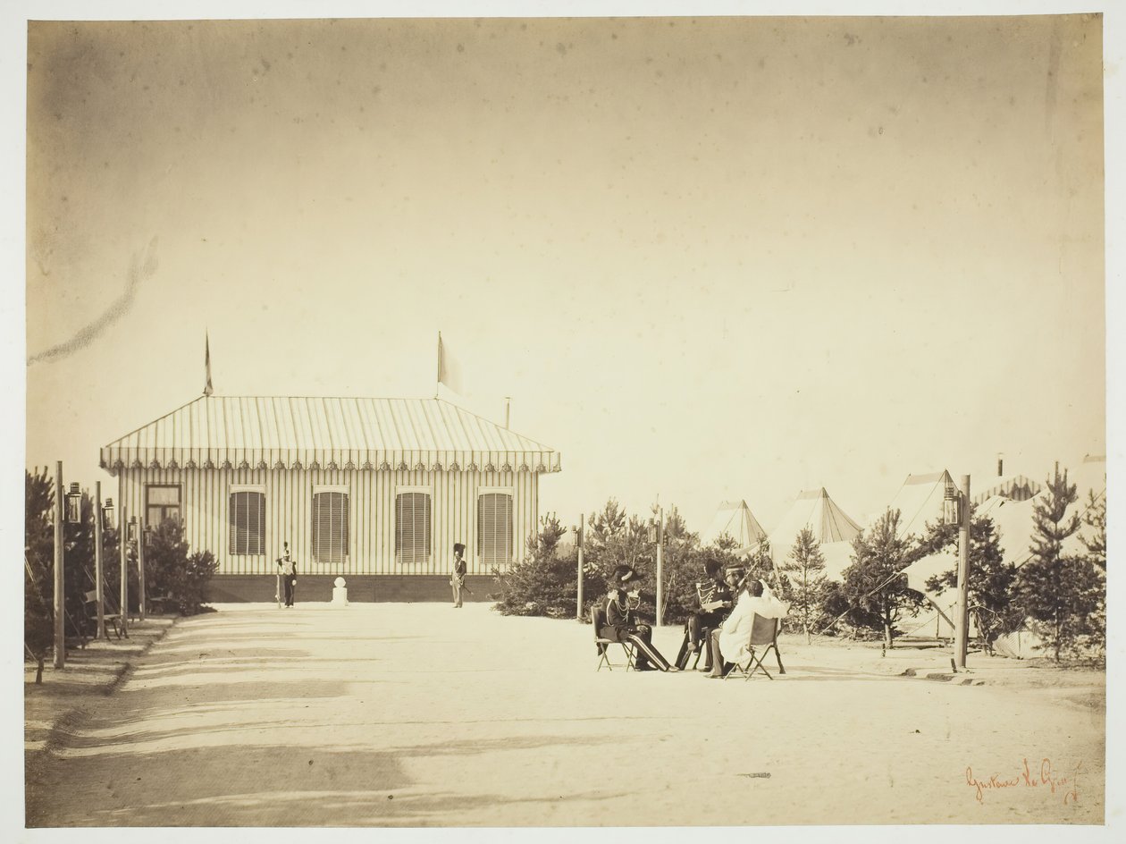 Ohne Titel [Offiziere], 1857 von Gustave Le Gray