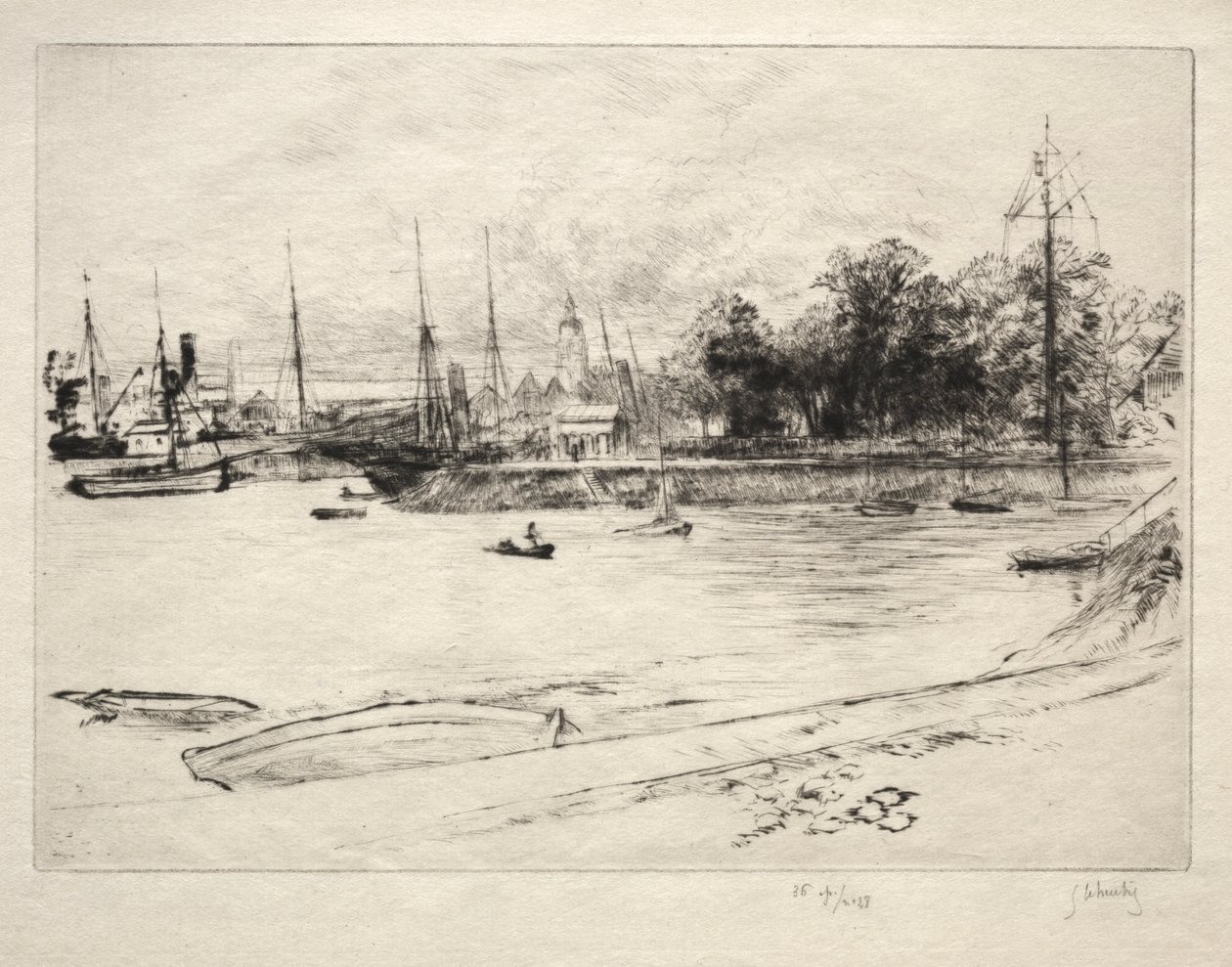 Der Garten des Semaphors von Gustave Leheutre