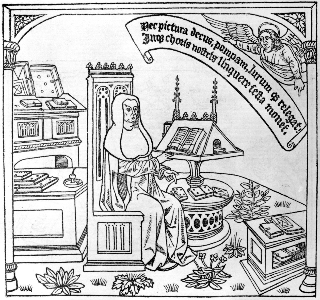 Illustration für den Totentanz, veröffentlicht in Paris, 1485 von Guy Marchant
