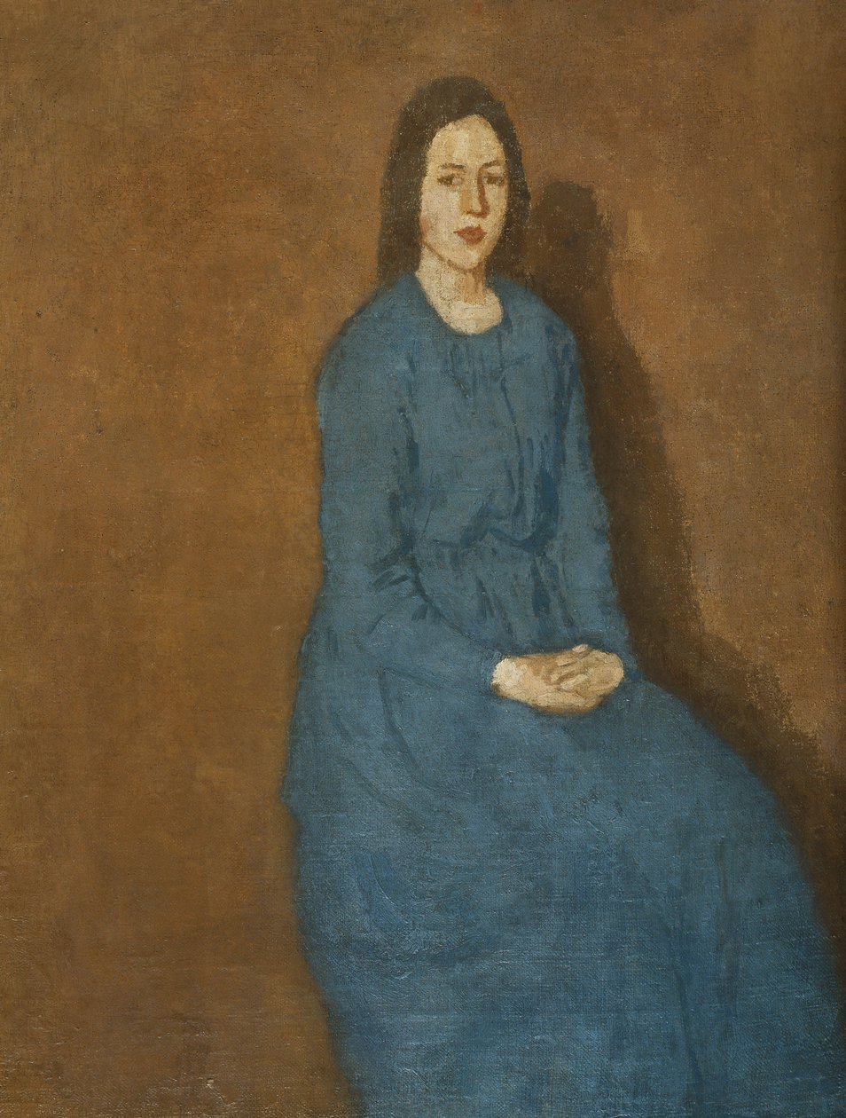 Eine junge Frau in Blau von Gwen John