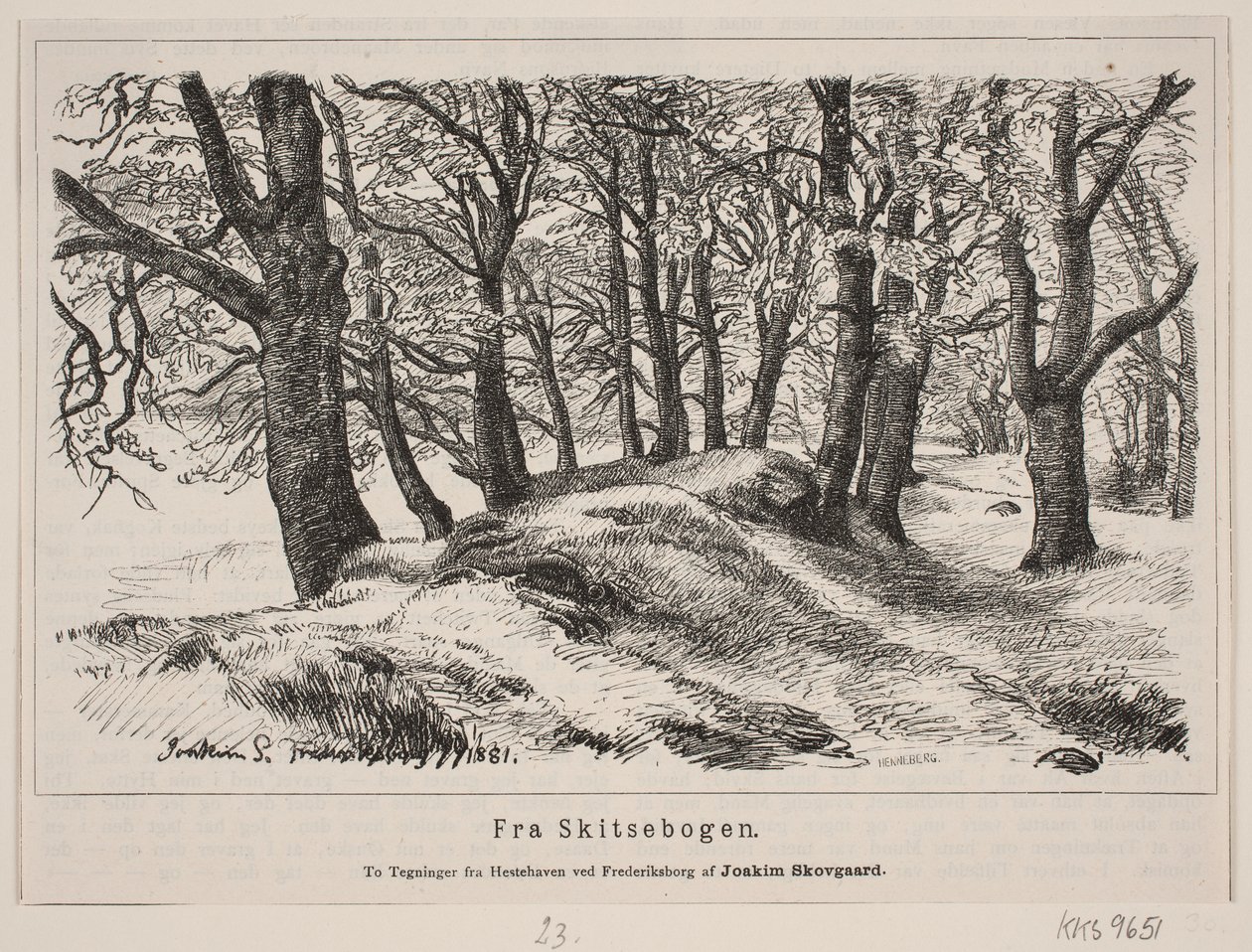 Aus dem Pferdepark bei Fredriksborg von H. C. Henneberg