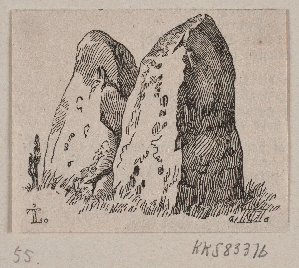 Illustration zu "Steinmonumente" von H. C. Henneberg