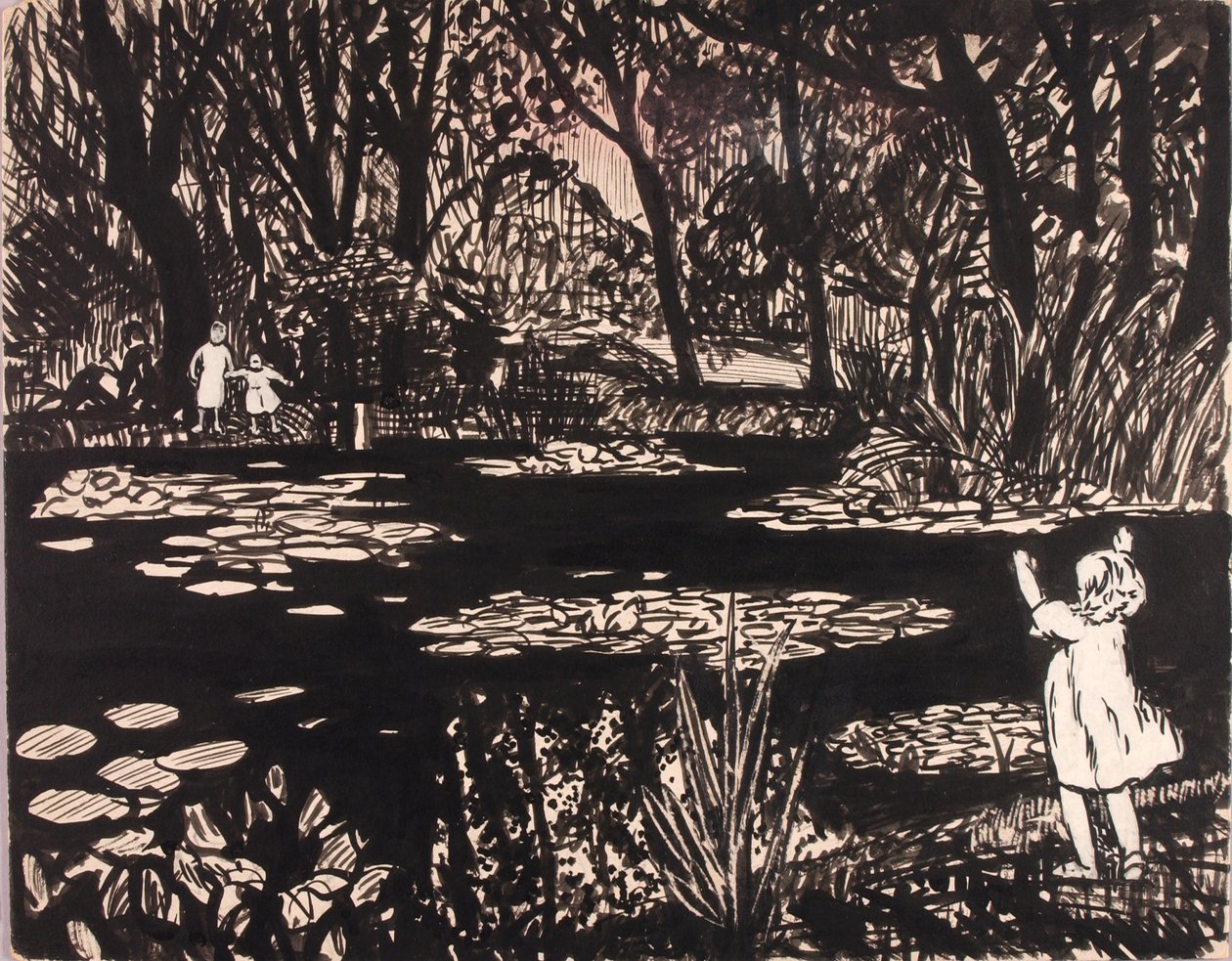 Ohne Titel (Seerosenteich) von H. Lyman Sayen