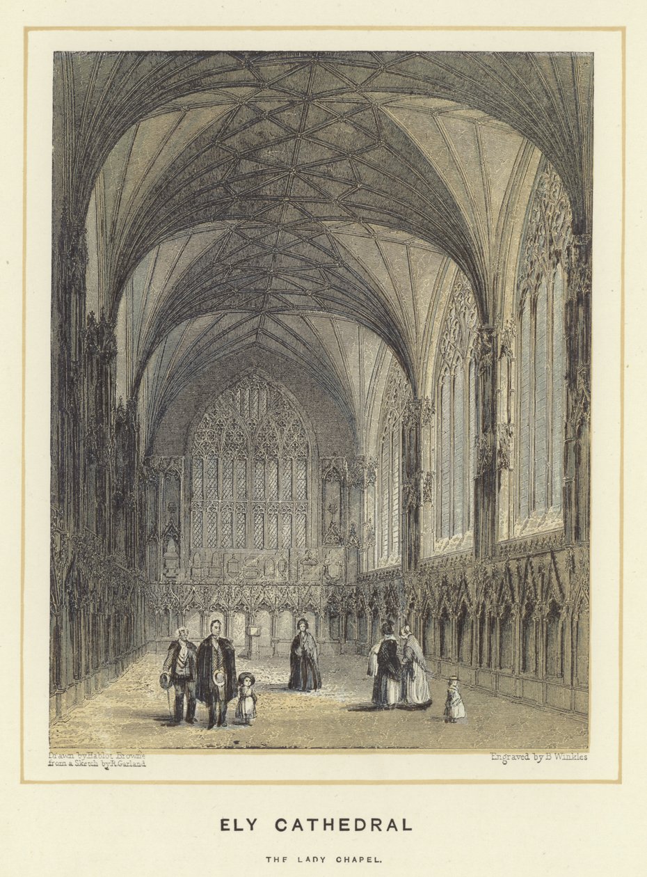 Ely Cathedral, die Lady Chapel von Hablot Knight Browne