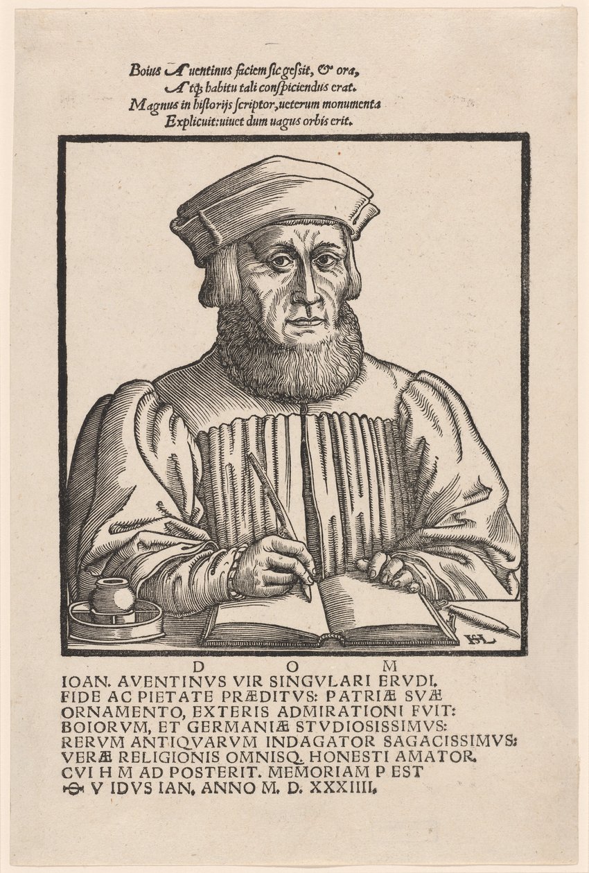 Johann Aventinus (Johann Turmair) von Hanns Lautensack