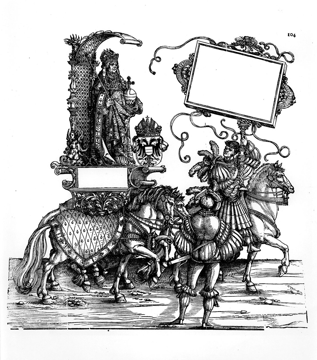 Szene aus Maximilians Triumphzug, ca. 1516-18 von Hans Burgkmair