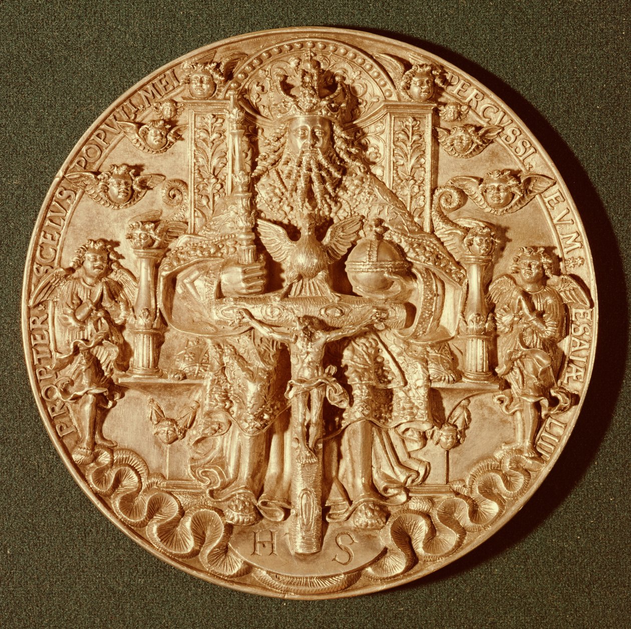 Trinitätsmedaille, Neufassung der Originalversion von 1544, jetzt im Domschatz, Trier von Hans Reinhart