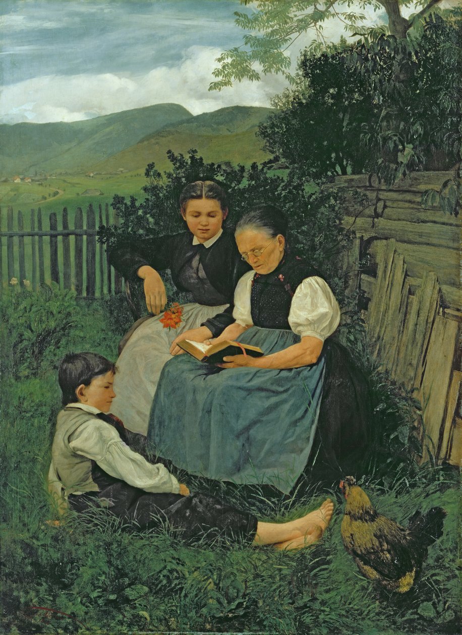 Das Ende des Tages, 1868 von Hans Thoma
