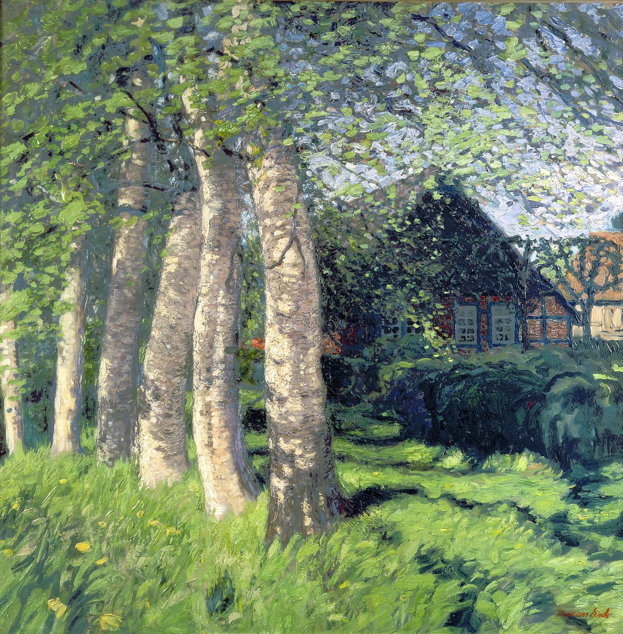 Frühling in Worpswede von Hans am Ende