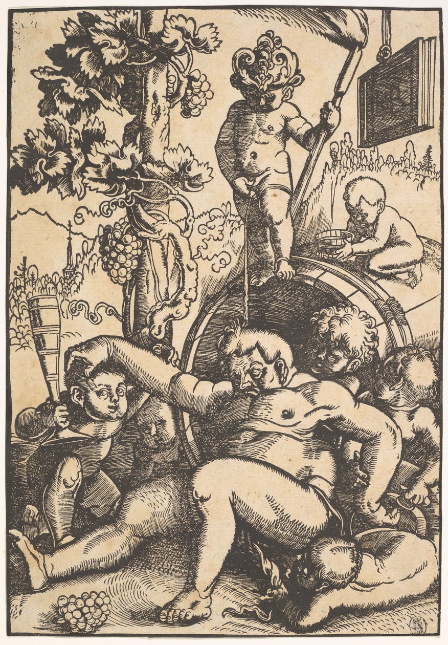 Der betrunkene Bacchus, ca. 1520 von Hans Baldung