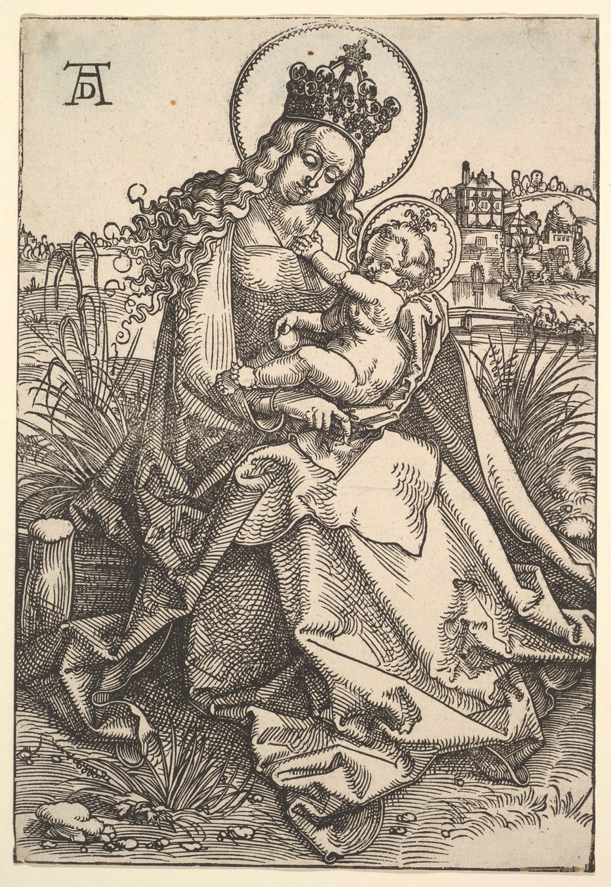 Die Jungfrau am grasbewachsenen Ufer, 1505 von Hans Baldung
