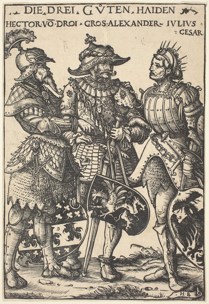 Hektor, Alexander und Julius Caesar von Hans Burgkmair I