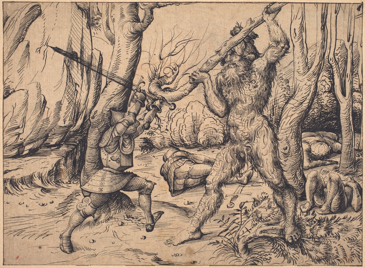 Der Kampf im Wald von Hans Burgkmair I