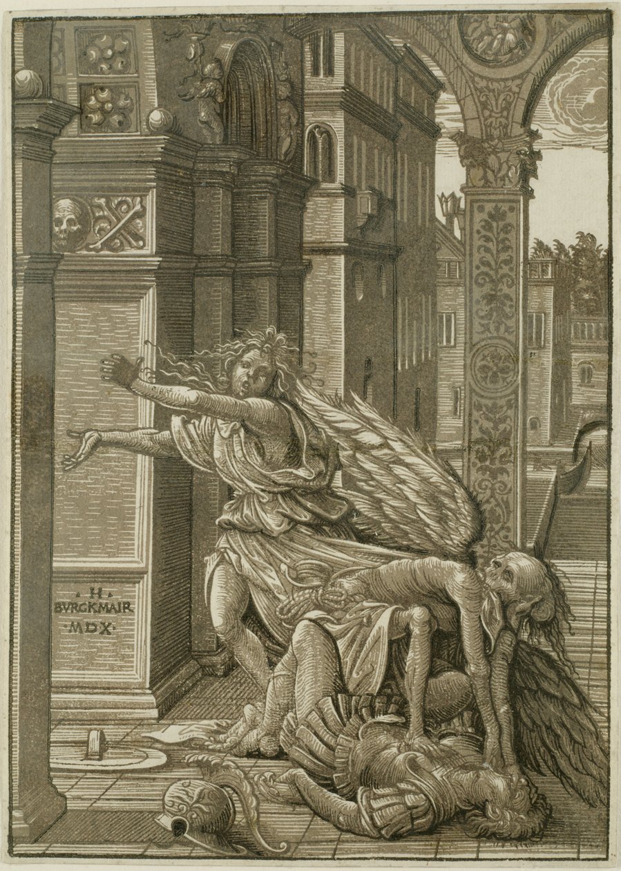 Liebende vom Tod überrascht von Hans Burgkmair the Elder