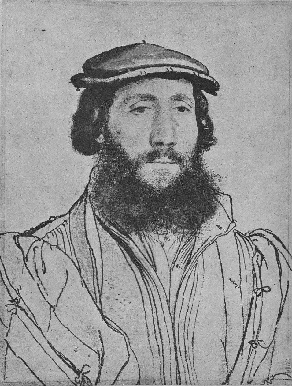 Ein Gentleman: Unbekannt, ca. 1535 von Hans Holbein der Jüngere