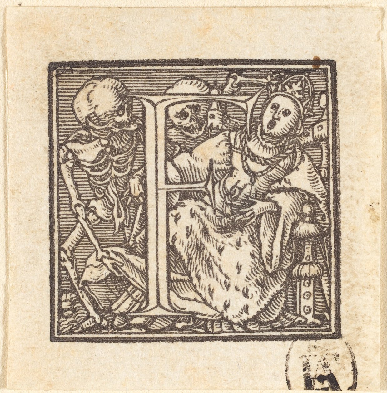 Buchstabe F von Hans Holbein der Jüngere