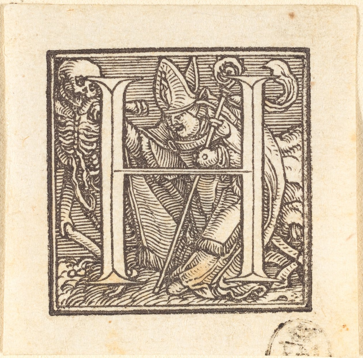 Buchstabe H von Hans Holbein der Jüngere