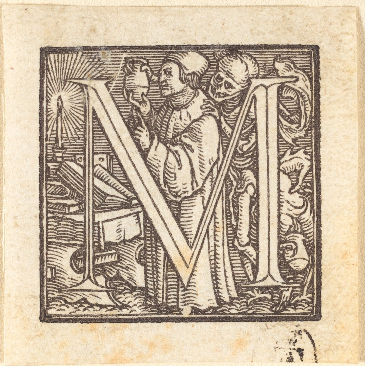 Buchstabe M von Hans Holbein der Jüngere