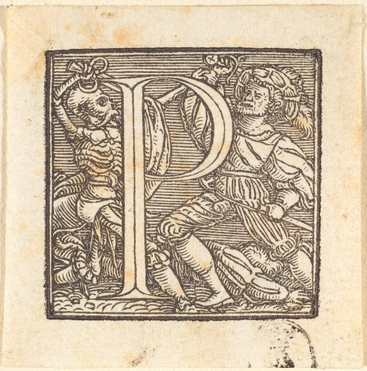 Buchstabe P von Hans Holbein der Jüngere