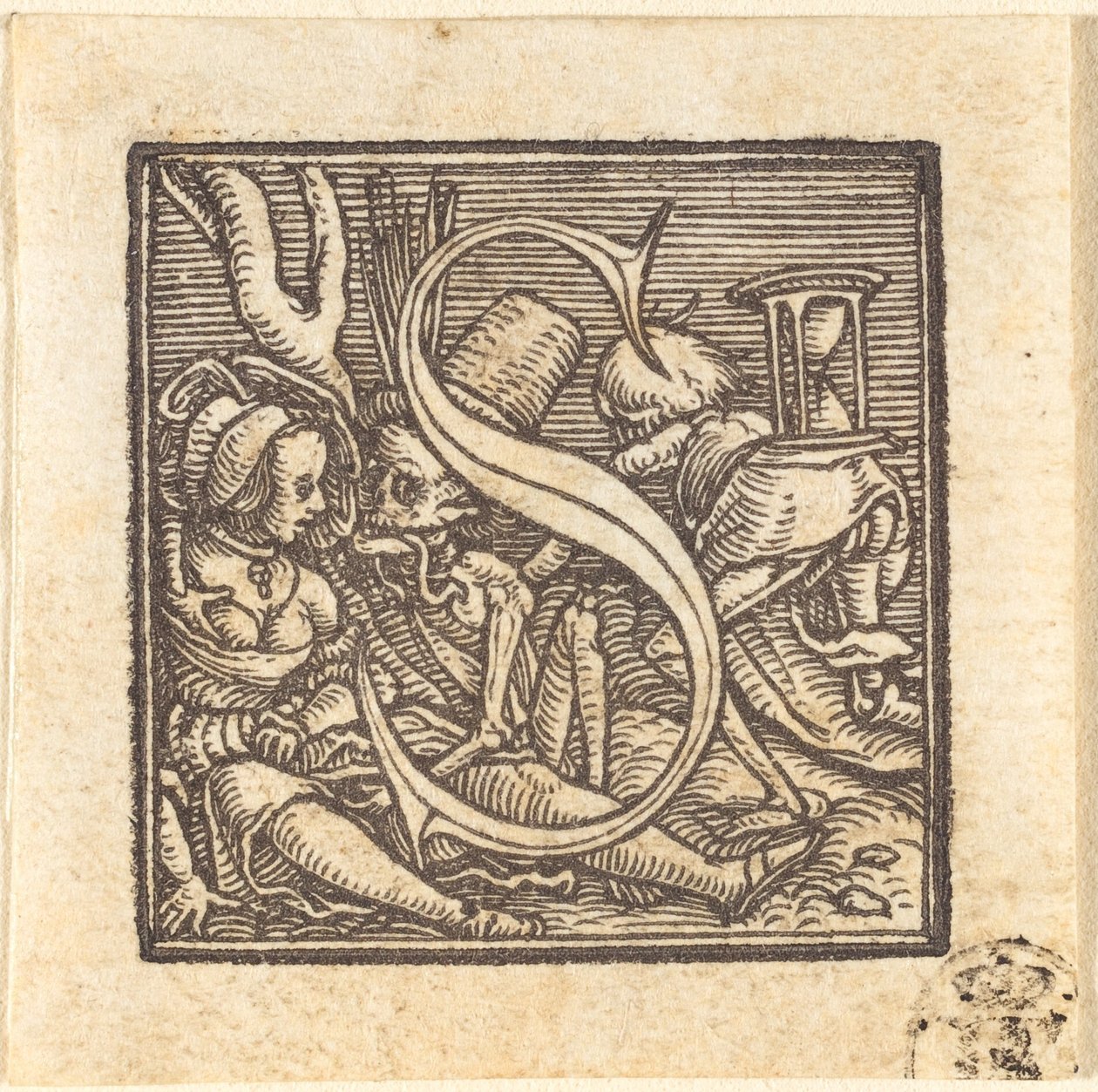 Buchstabe S von Hans Holbein der Jüngere