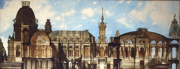 Entwurf für ein architektonisches Projekt von Hans Makart