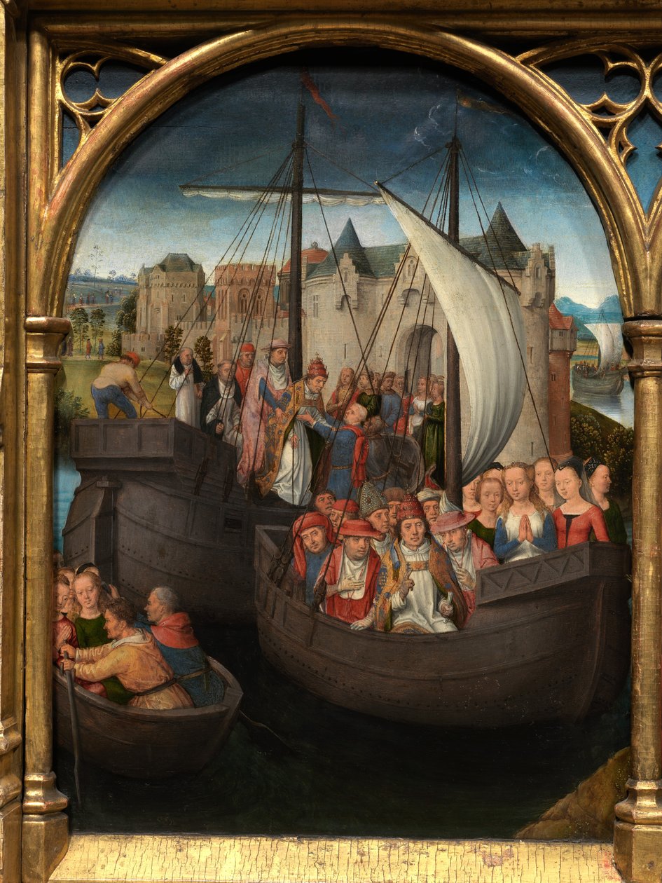 (Detail) des Reliquiars der hl. Ursula von Hans Memling