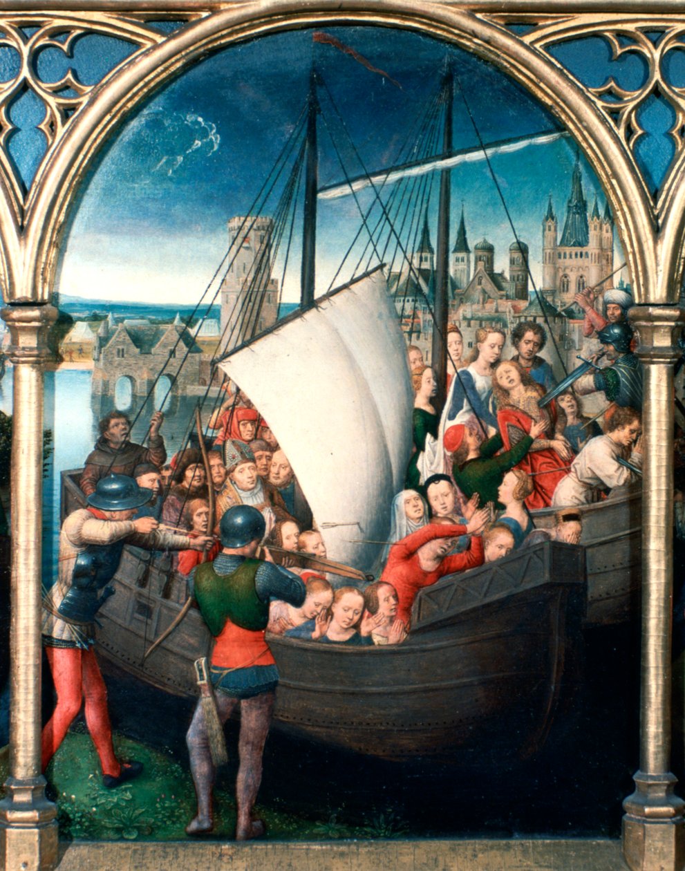 St. Ursula Schrein, Martyrium, 1489 von Hans Memling