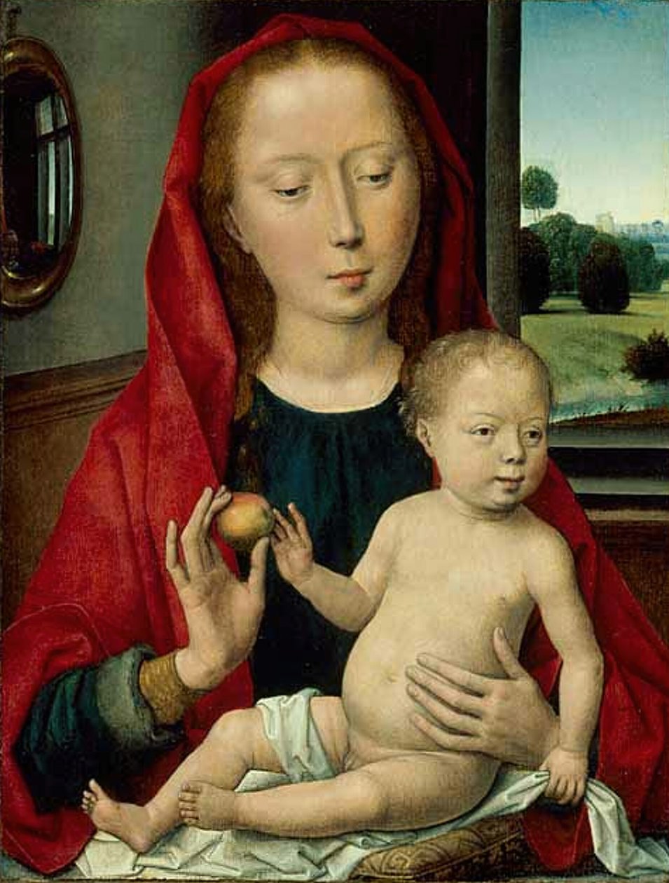 Jungfrau und Kind, 1485-90 von Hans Memling