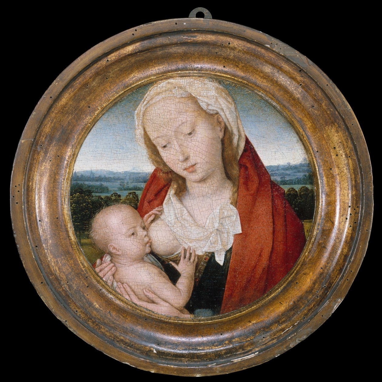 Jungfrau und Kind, ca. 1475-80 (Öl auf Holz) von Hans Memling