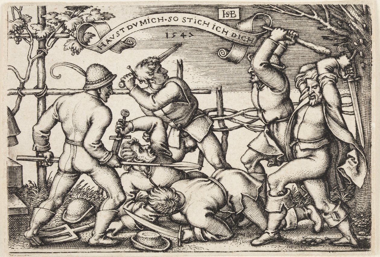 Bauernrauferei von Hans Sebald Beham
