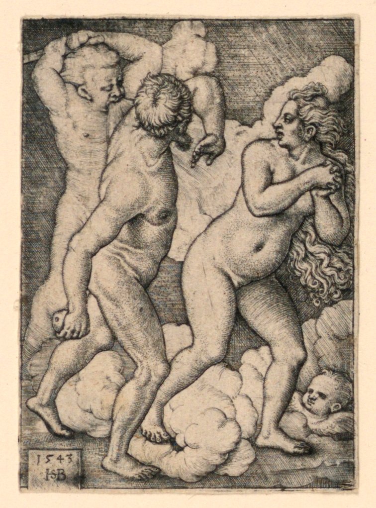 Die Vertreibung aus dem Paradies von Hans Sebald Beham