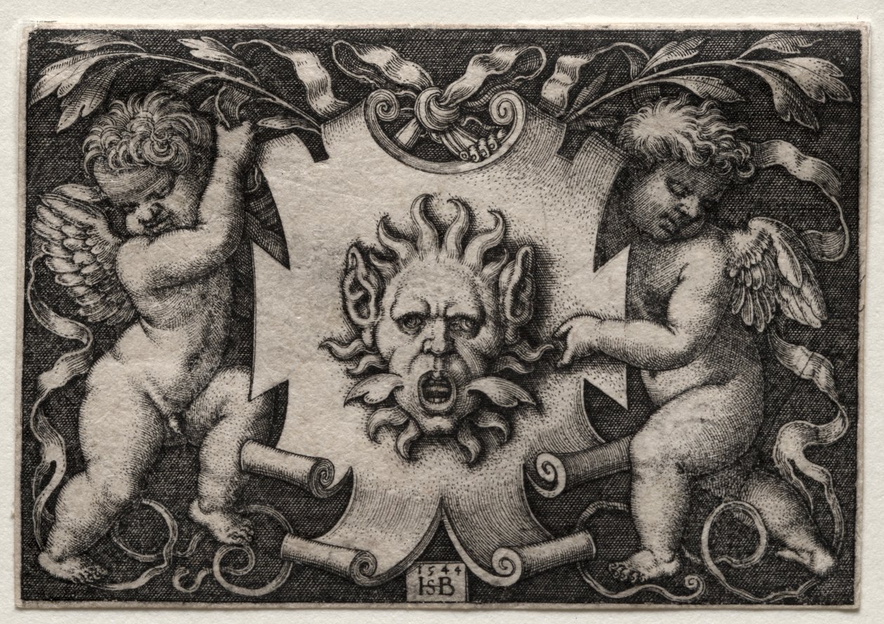 Vignette mit Maske von Hans Sebald Beham