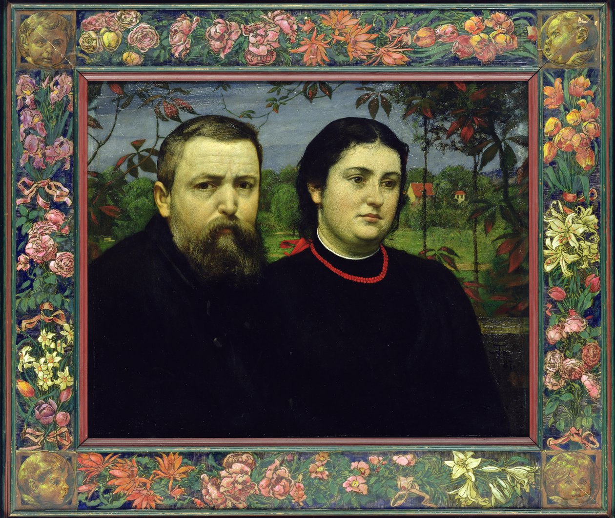 Der Künstler mit seiner Frau Bonicella, 1887 von Hans Thoma