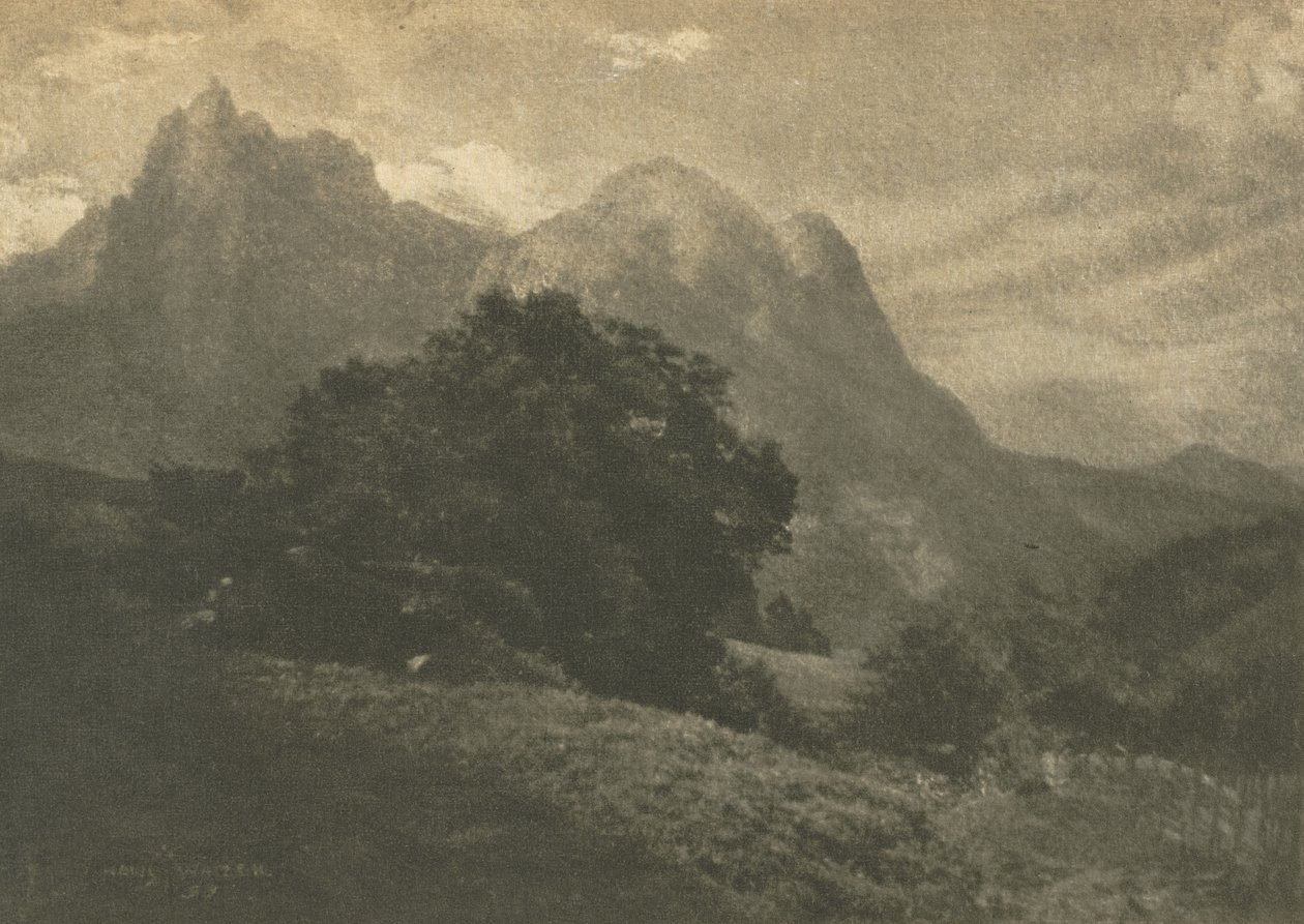Camera Work: Berglandschaft von Hans Watzek