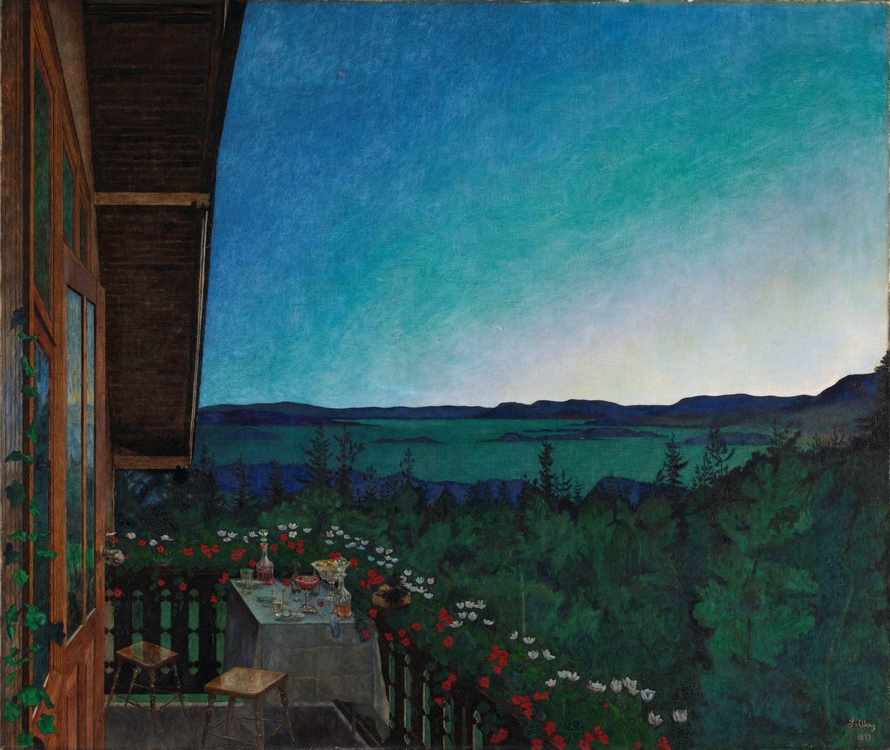 Sommernacht, 1899 von Harald Oscar Sohlberg