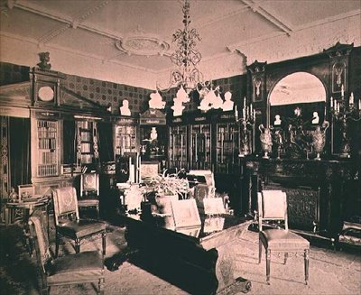 Die Bibliothek, Wickham Hall, Kent von Harold Palmer