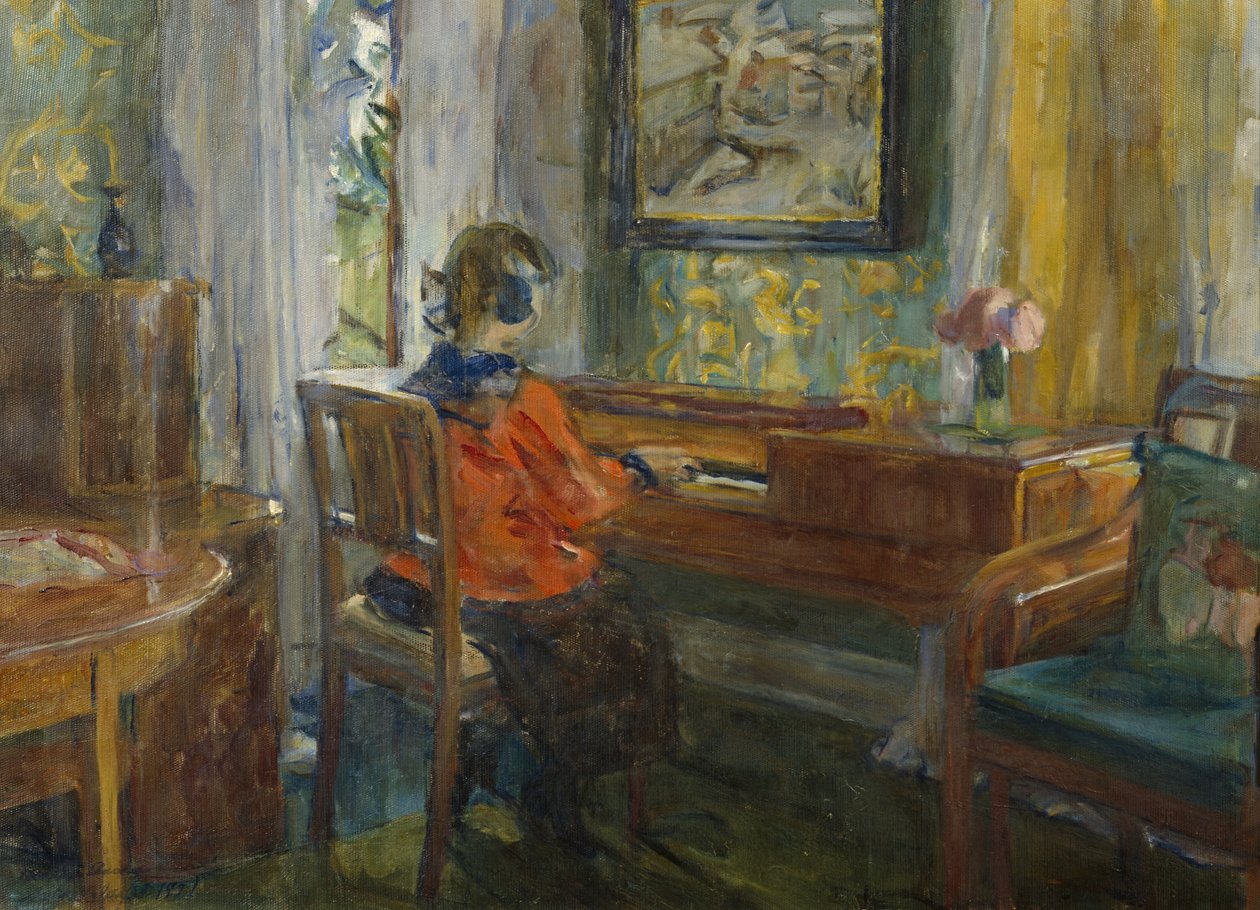 Am Klavier der Urgroßmutter von Harriet Backer