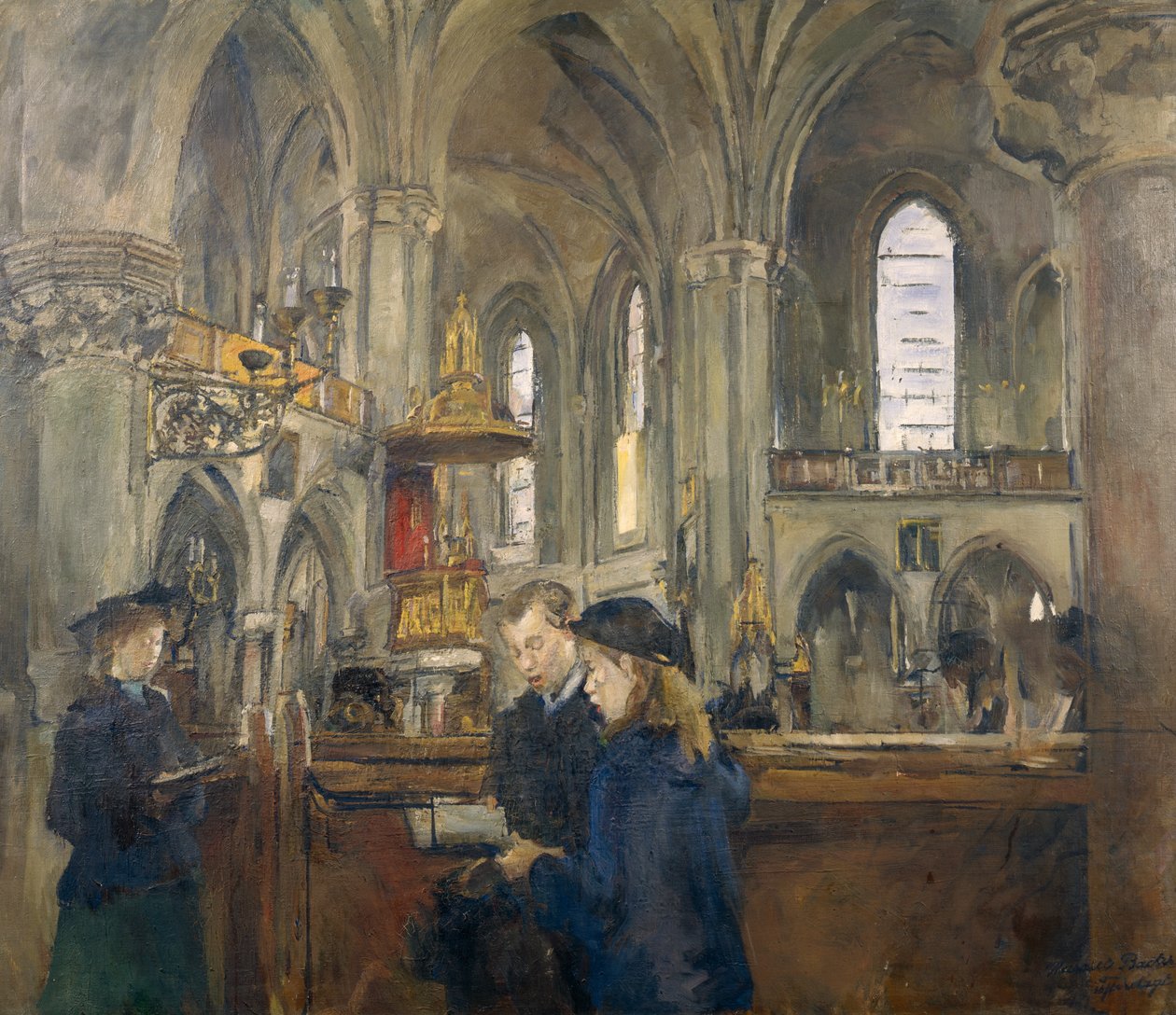 Von der Dreifaltigkeitskirche von Harriet Backer