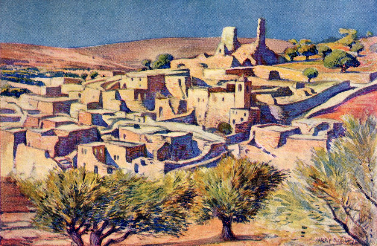 Das biblische Dorf Bethanien, nahe Jerusalem, ca. 1910 von Harry Morley