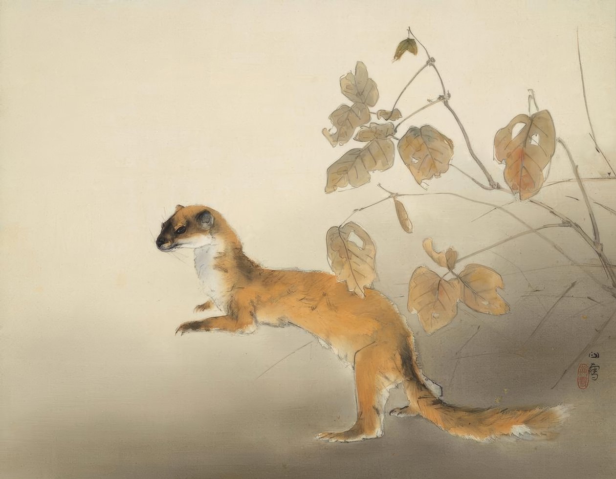 Herbstliche Farm von Hashimoto Kansetsu