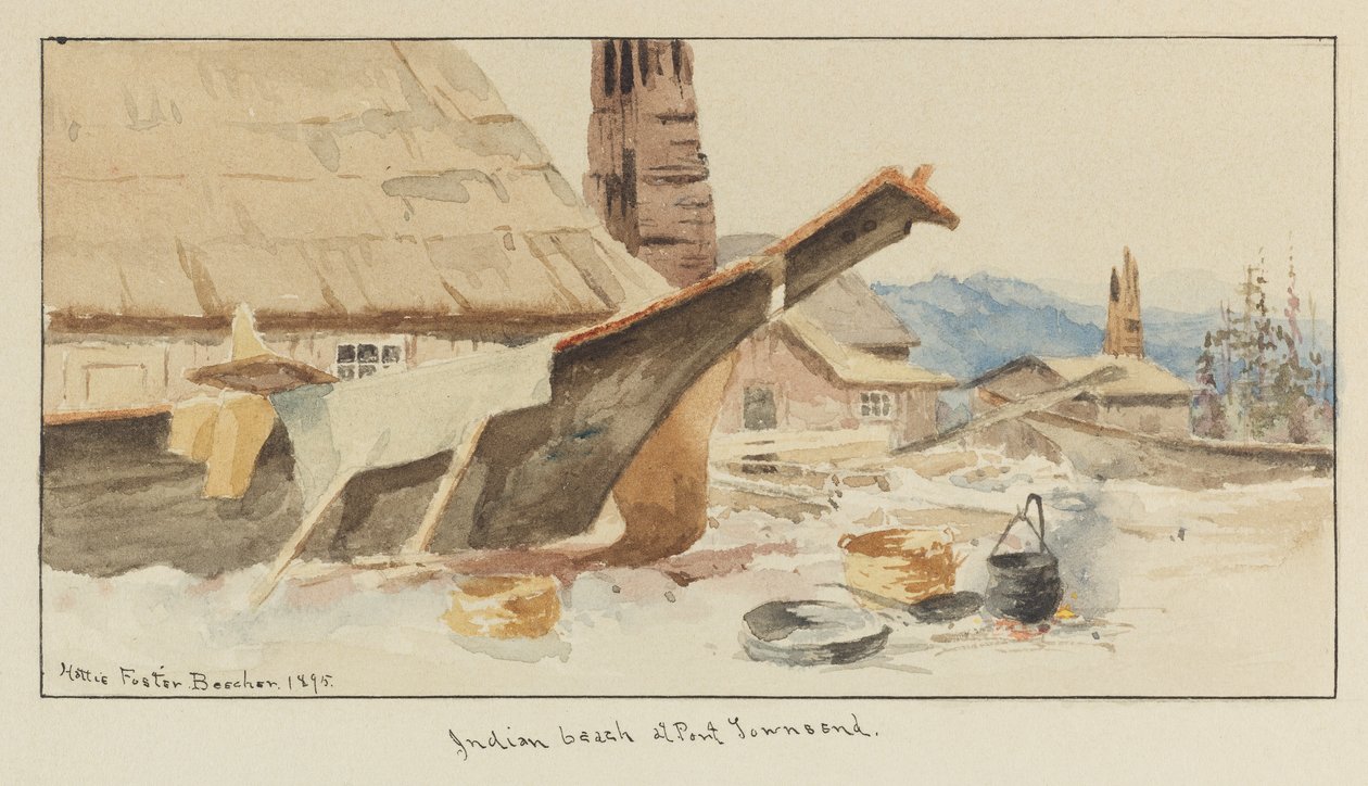 Indischer Strand bei Port Townsend von Hattie Foster Beecher