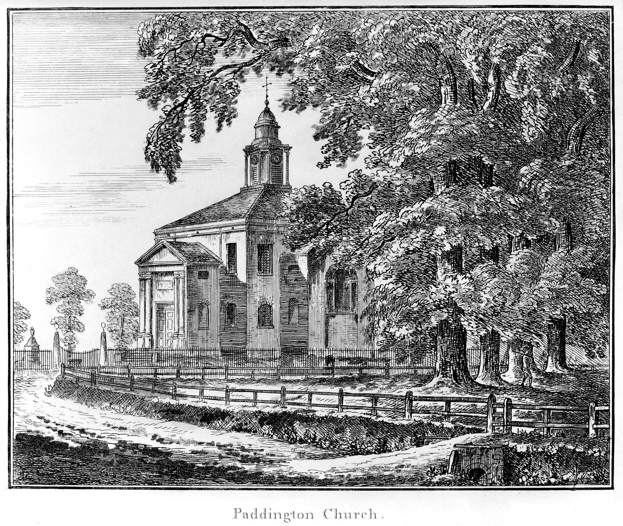Paddington Kirche, 1795 von Haynes King