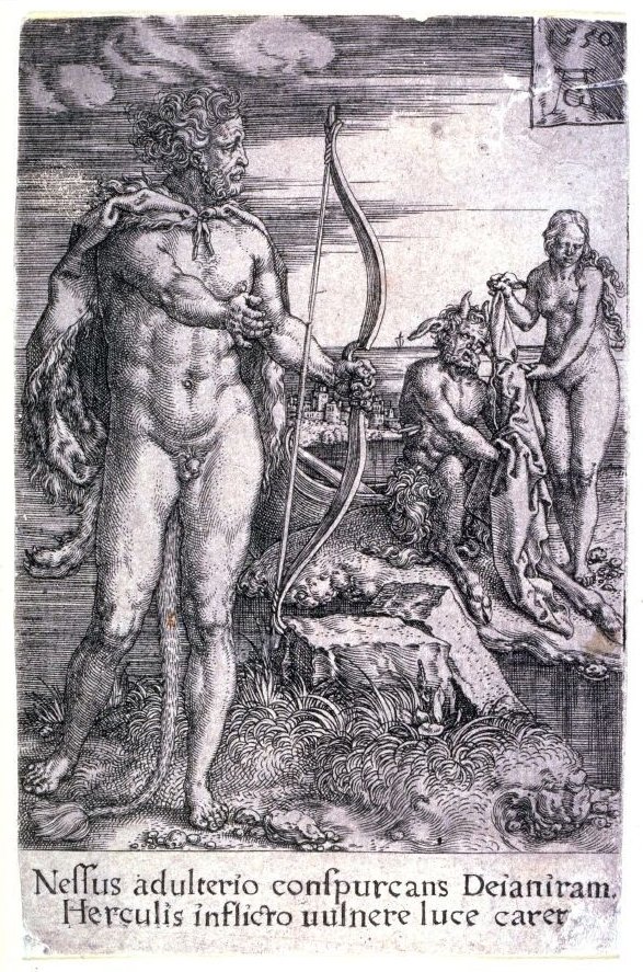 Herkules und der Zentaur Nessus von Heinrich Aldegrever