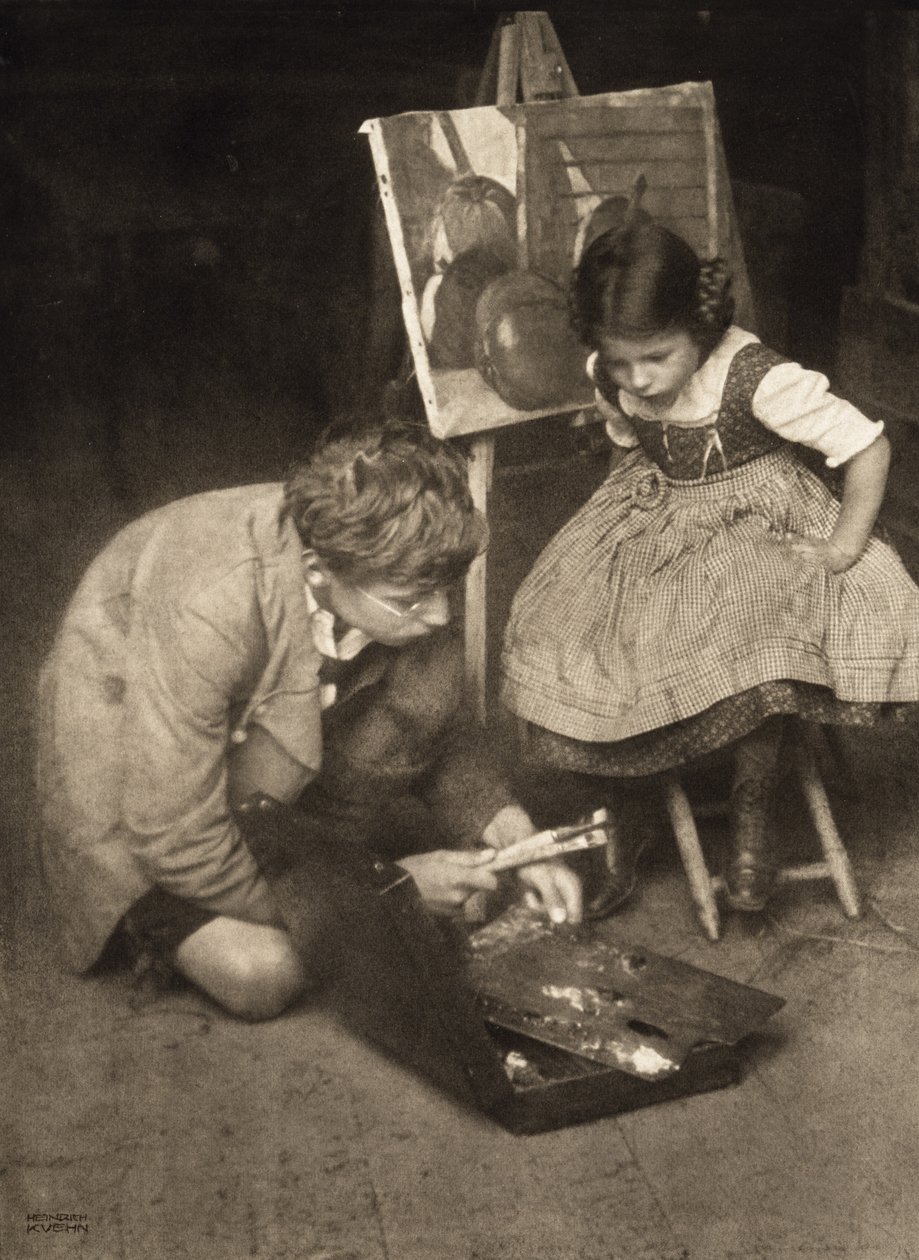 Walter und Lotte am Staffelei von Heinrich Kuhn