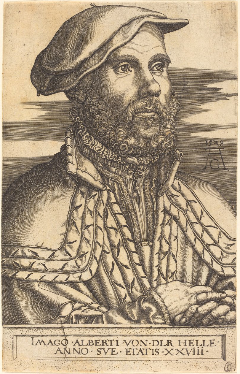 Albert van der Helle, 1538 von Heinrich Aldegrever