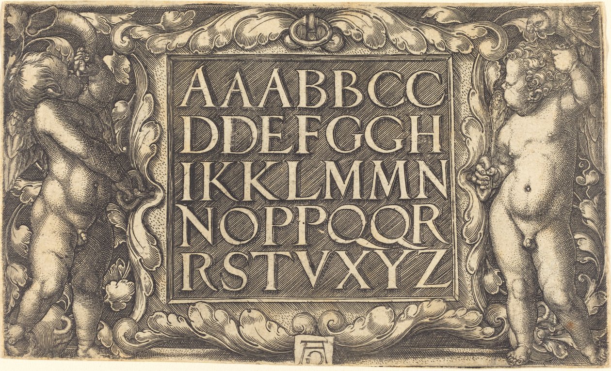 Alphabet von Heinrich Aldegrever