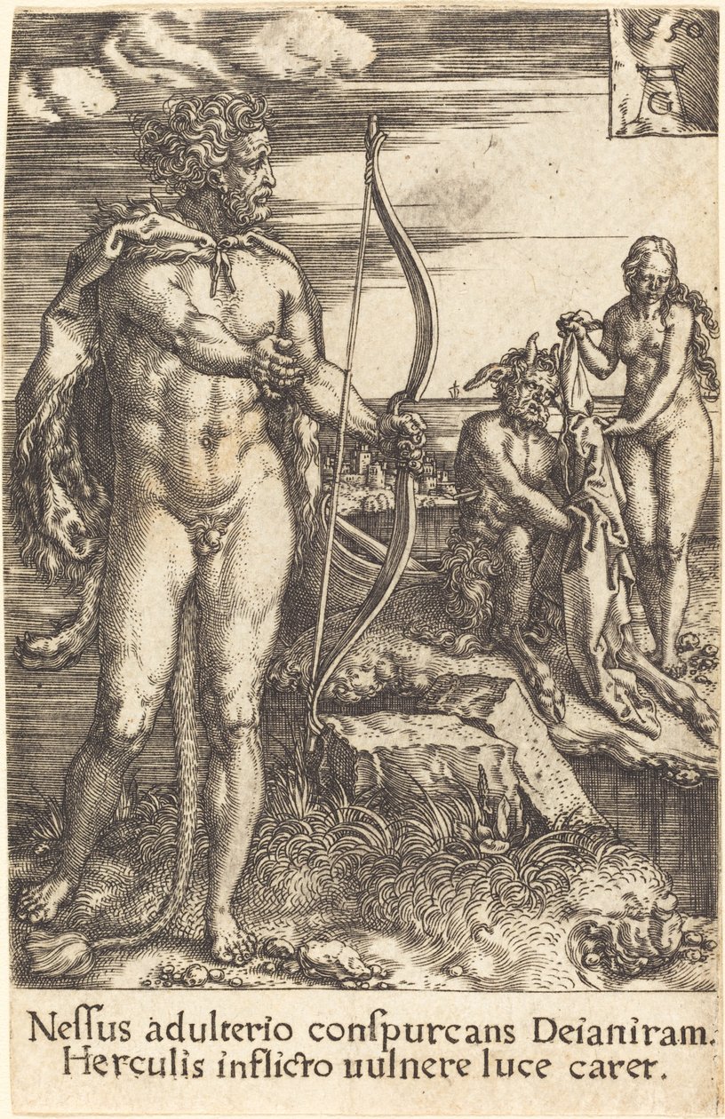 Herkules tötet Nessus, 1550 von Heinrich Aldegrever